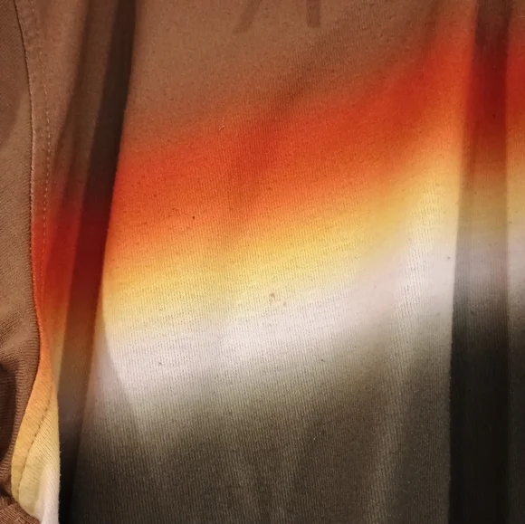 LRG Lifted Research Group 3XL Two Hooded Long Sleeve Shirts Ombre Brown Blue - Picture 10 of 11